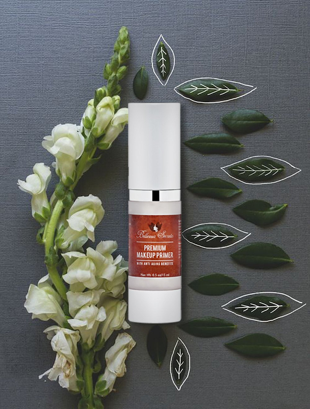 Bellezza Secreto pores look minimized with primer for a refined complexion.