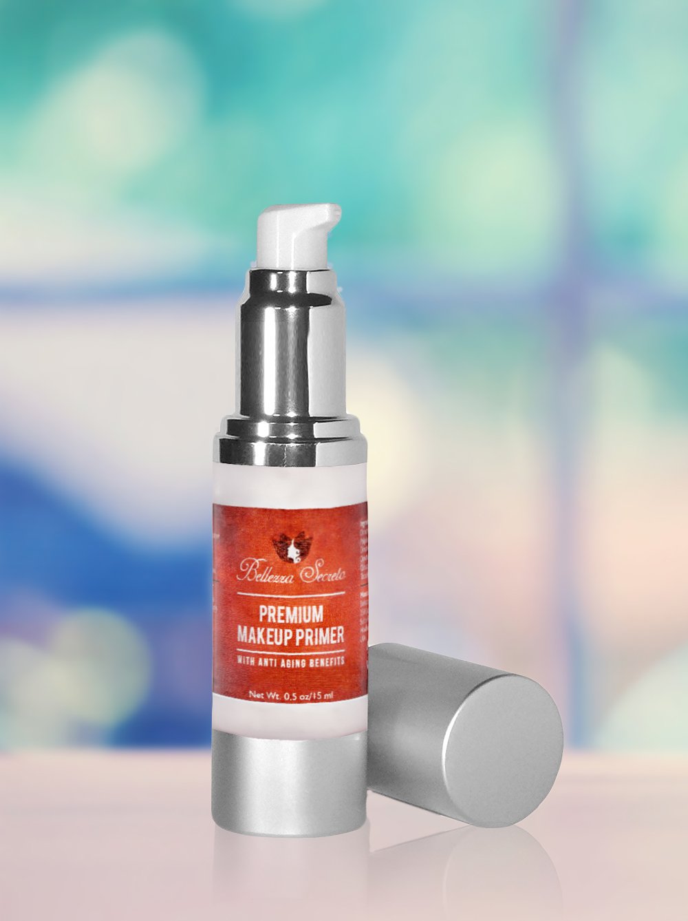 Bellezza Secreto vitamin enriched formula label highlights skin-friendly ingredients.