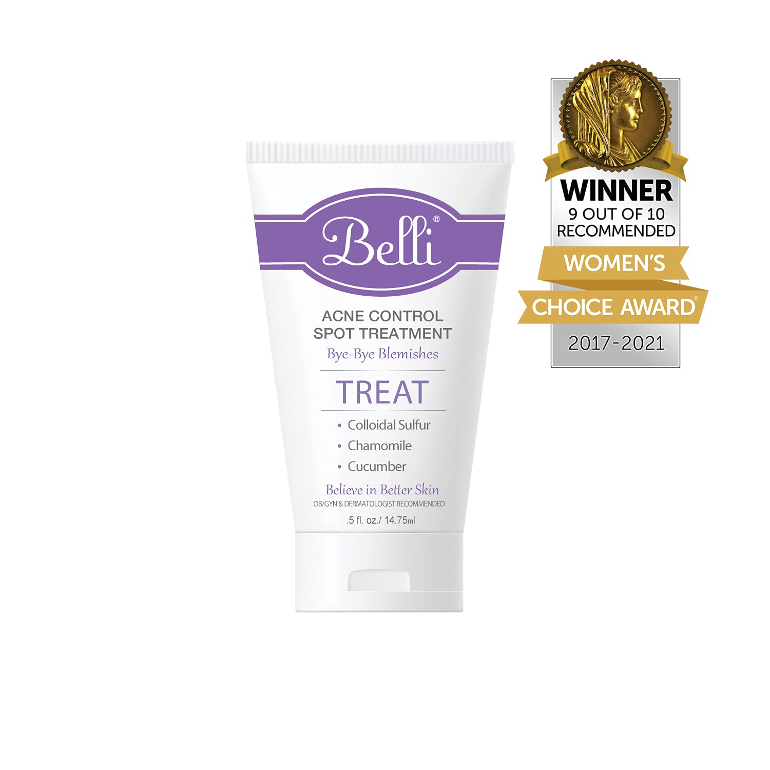 Belli Cruelty-Free Gluten-Free seal supporting ethical skin care.