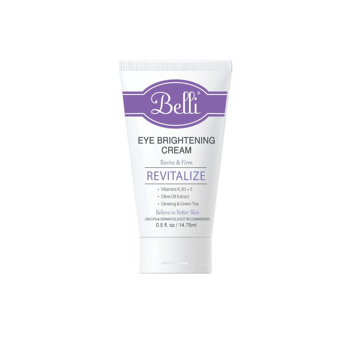 Belli Eye Cream under-eye brightening for a refreshed, hydrated look.