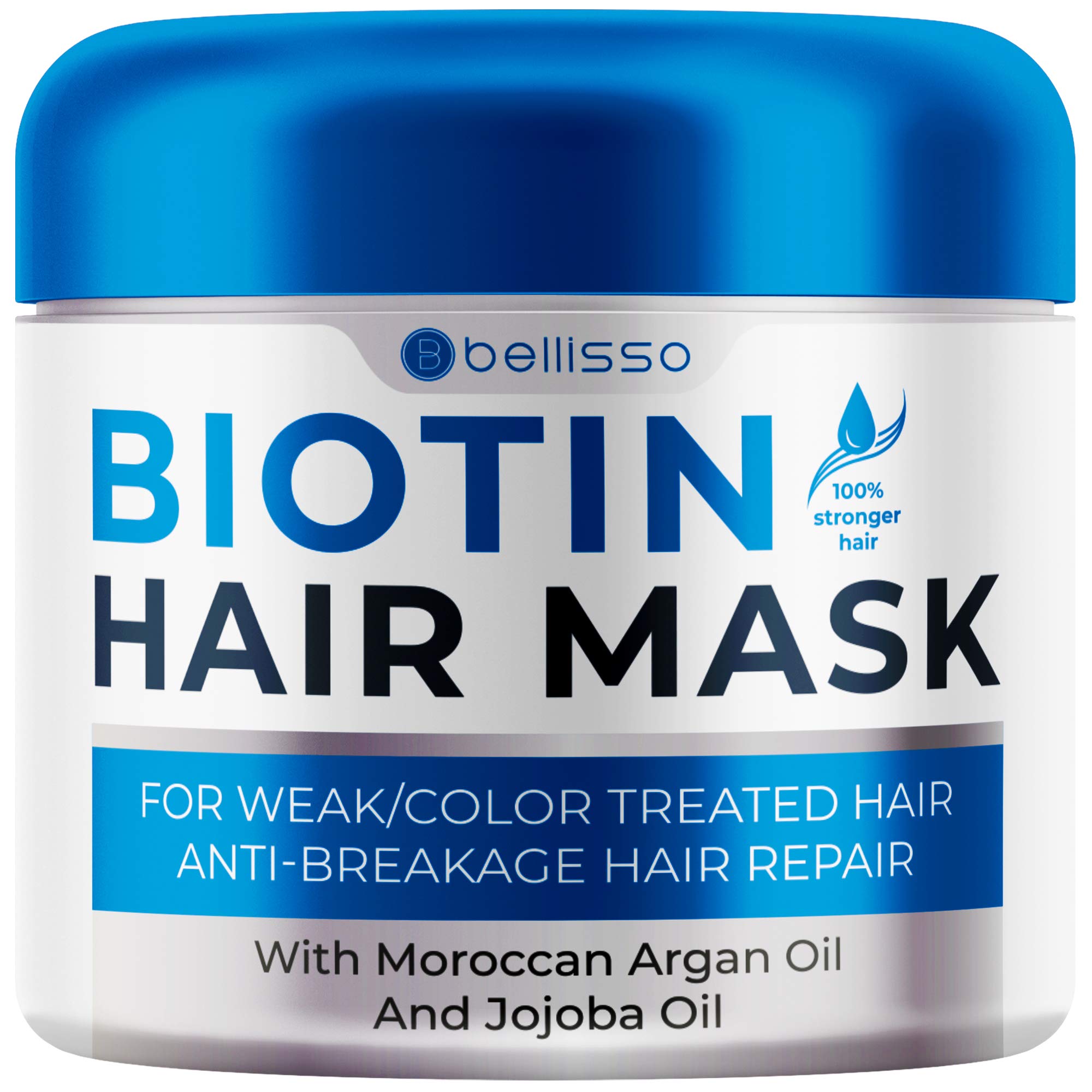 Bellisso Biotin Hair Mask; volume-boost application for fuller-looking hair.