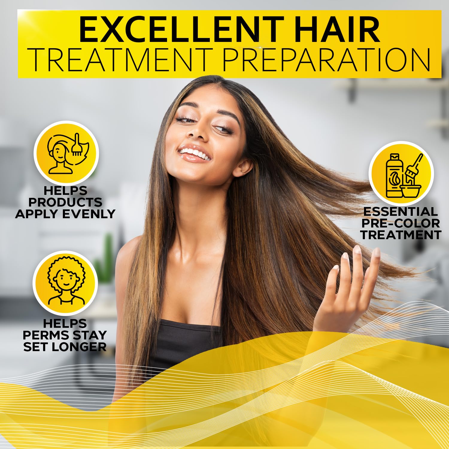 Bellisso clarifying shampoo scalp-comfort image suggests relief from irritation.