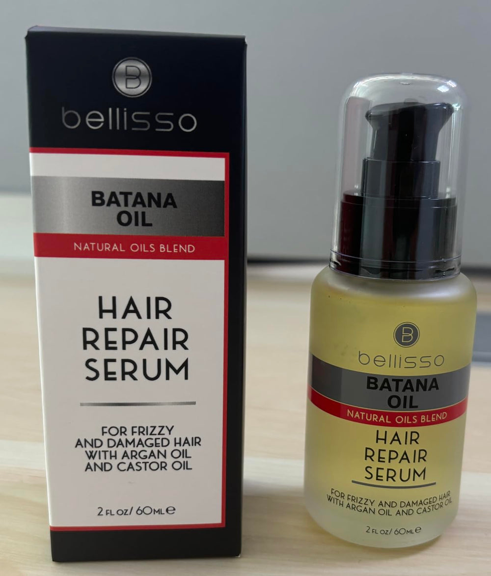 Bellisso Batana Hair Serum bottle with premium branding.