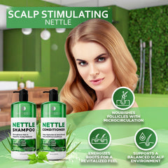 Bellisso Nettle Conditioner tube packaging showcasing strengthening, hydrating care.
