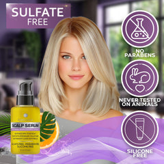 Bellisso scalp serum with tea tree scent for a refreshing daily routine.