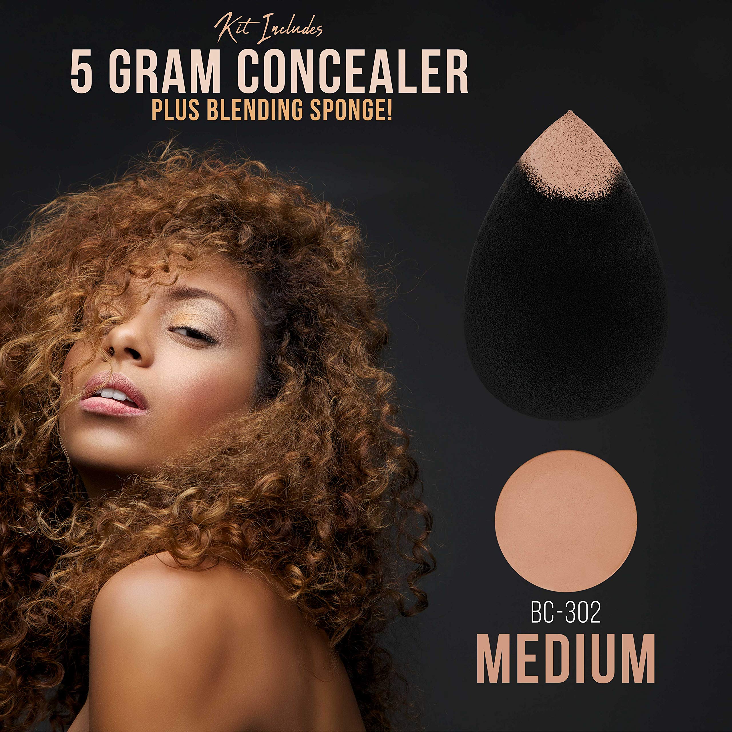 Belloccio bonus concealer and blending sponge for quick touch-ups