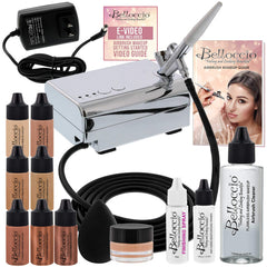 Belloccio Professional Airbrush System front view for seamless makeup application
