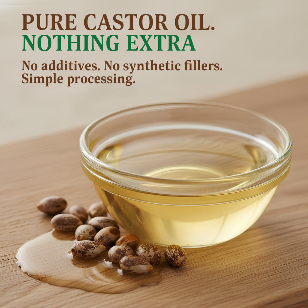BELMAK Castor Oil applied to brows and lashes for conditioning