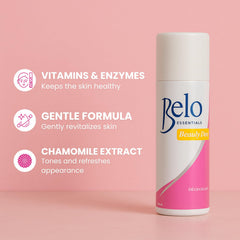 Belo Essentials Beauty Deo clear formula prevents staining on light and dark fabrics.