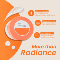 Close-up of cream application along jawline for tone refinement with Belo Essentials.