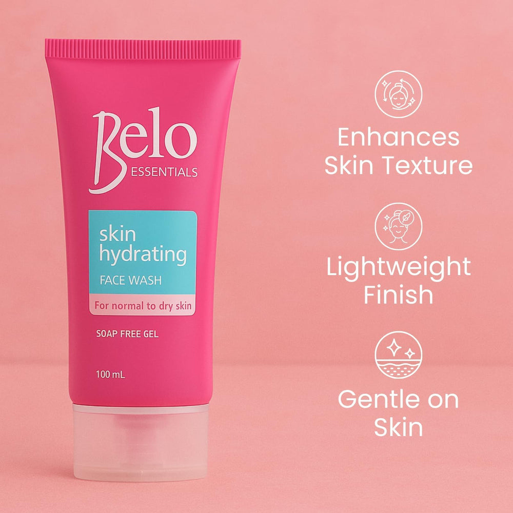Belo Essentials Daily Cleanse lightweight-foam demonstrates a refreshing wash that feels comfortable.