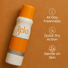 Belo Essentials gentle-on-skin formula applied on skin for comfort.