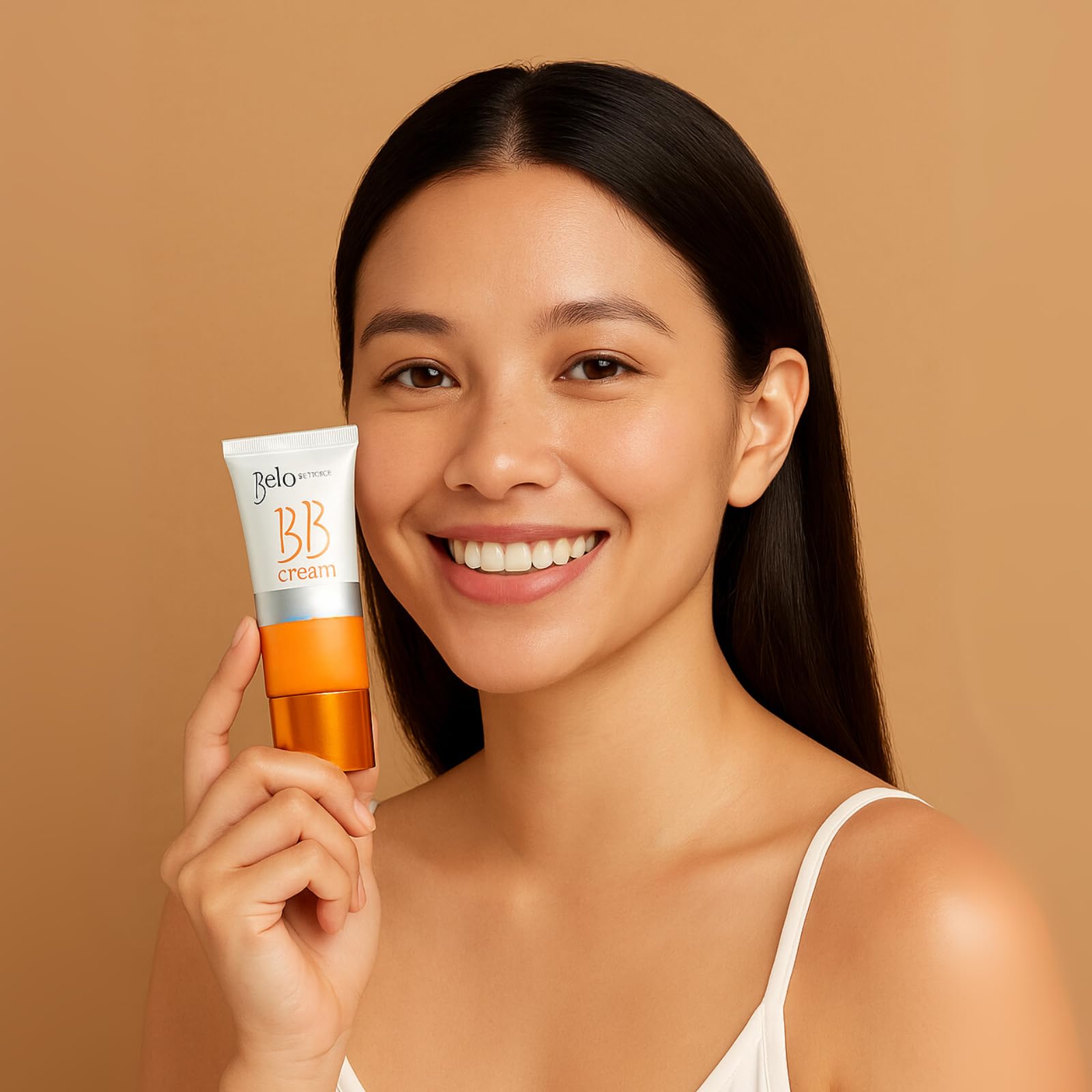 Compact 50ml Belo Essentials BB Cream bottle for daily use and travel.