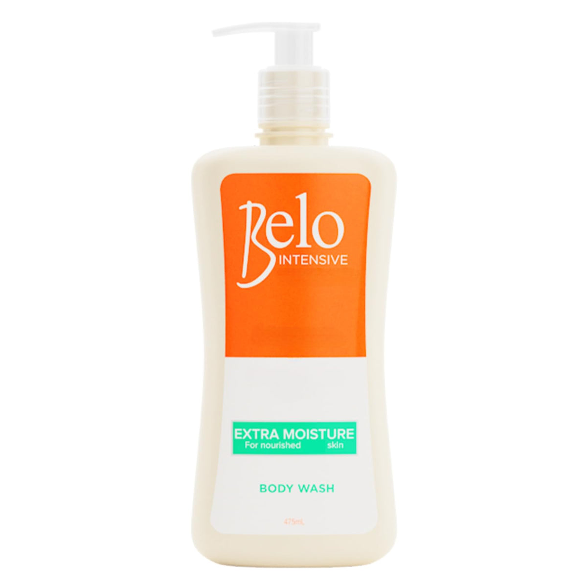 Belo Essentials Intensive Body Wash bottle front highlighting hydration-friendly formula