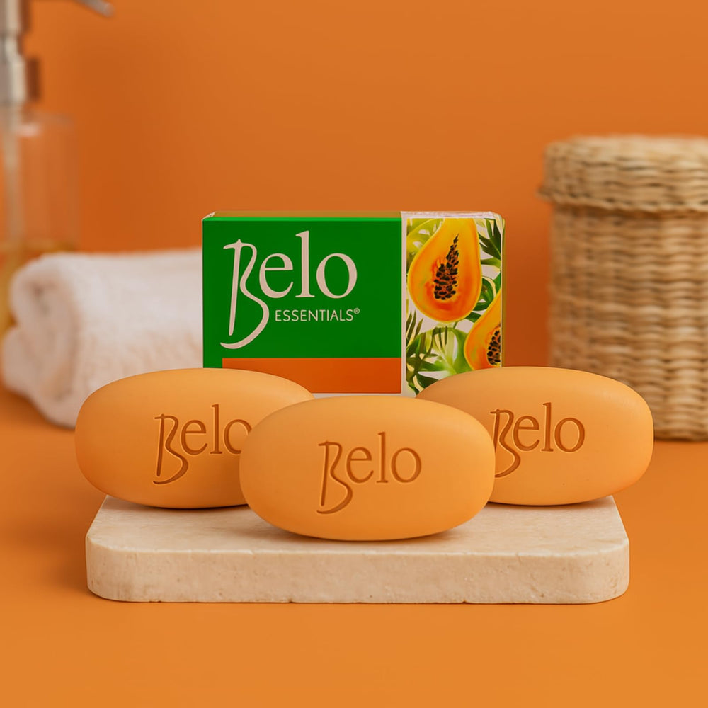 Paraben-free Belo Essentials cleansing bar for sensitive skin comfort