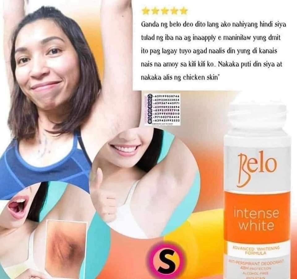 Belo Underarm Cream Orange Variant deodorant 40ml for daily freshness.