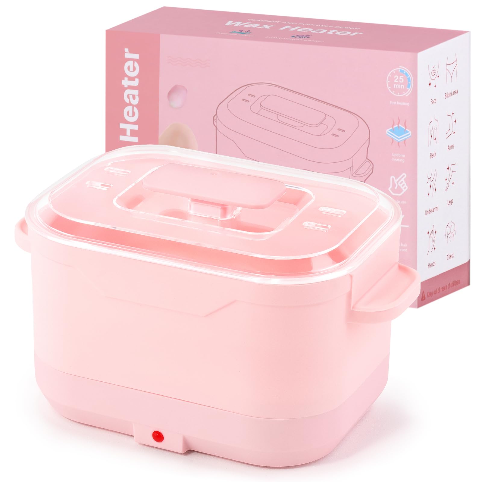 Beloving silicone wax warmer with foldable design for on the go hair removal.