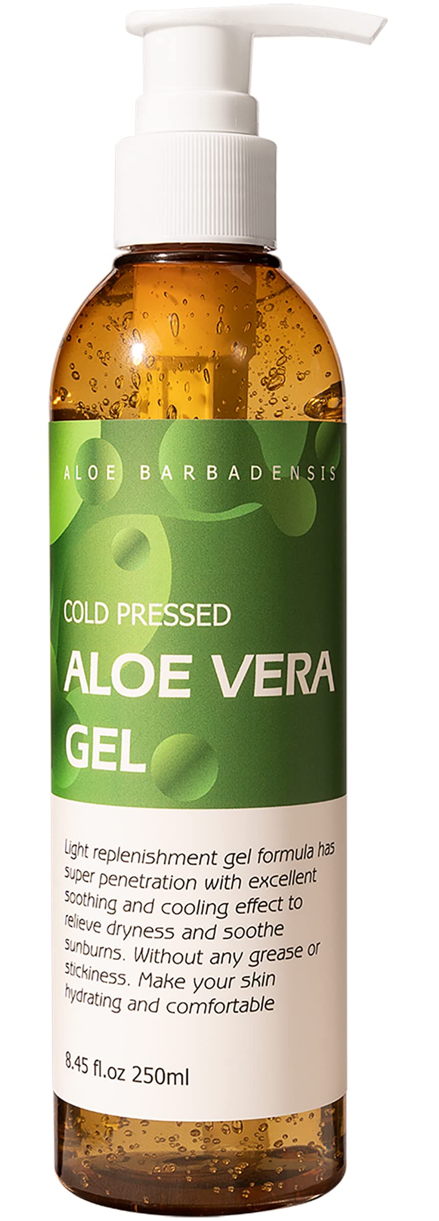 Benatu Aloe Vera Gel face bottle showing refreshing hydration for dry or sun-exposed skin.