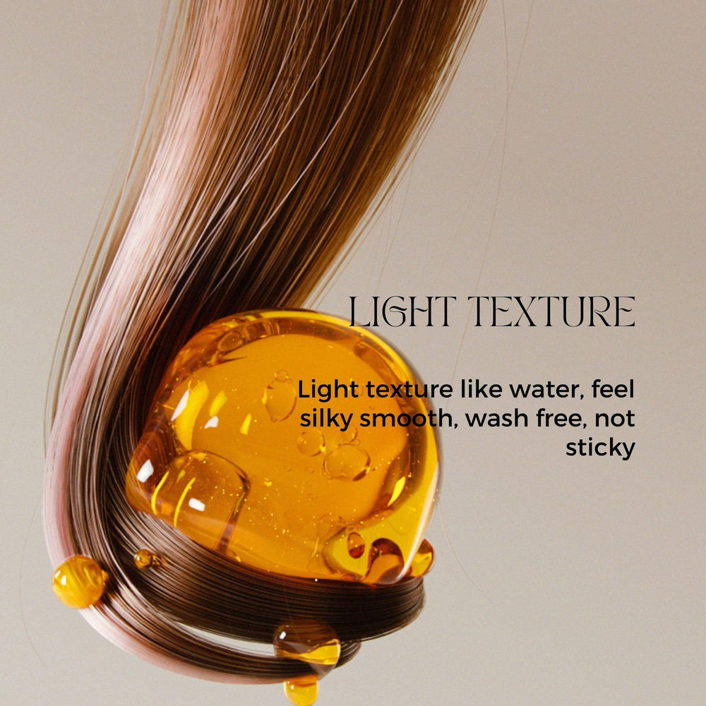 Benatu Keratin Elastin Nourishing Oil enriching strands with vital nutrients.