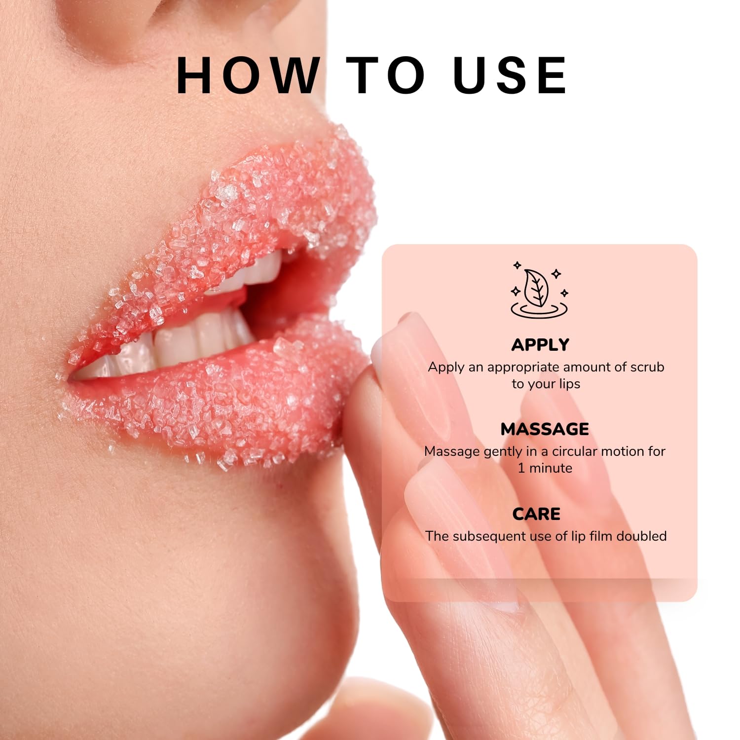 Benatu silicone brush for even lip scrub application
