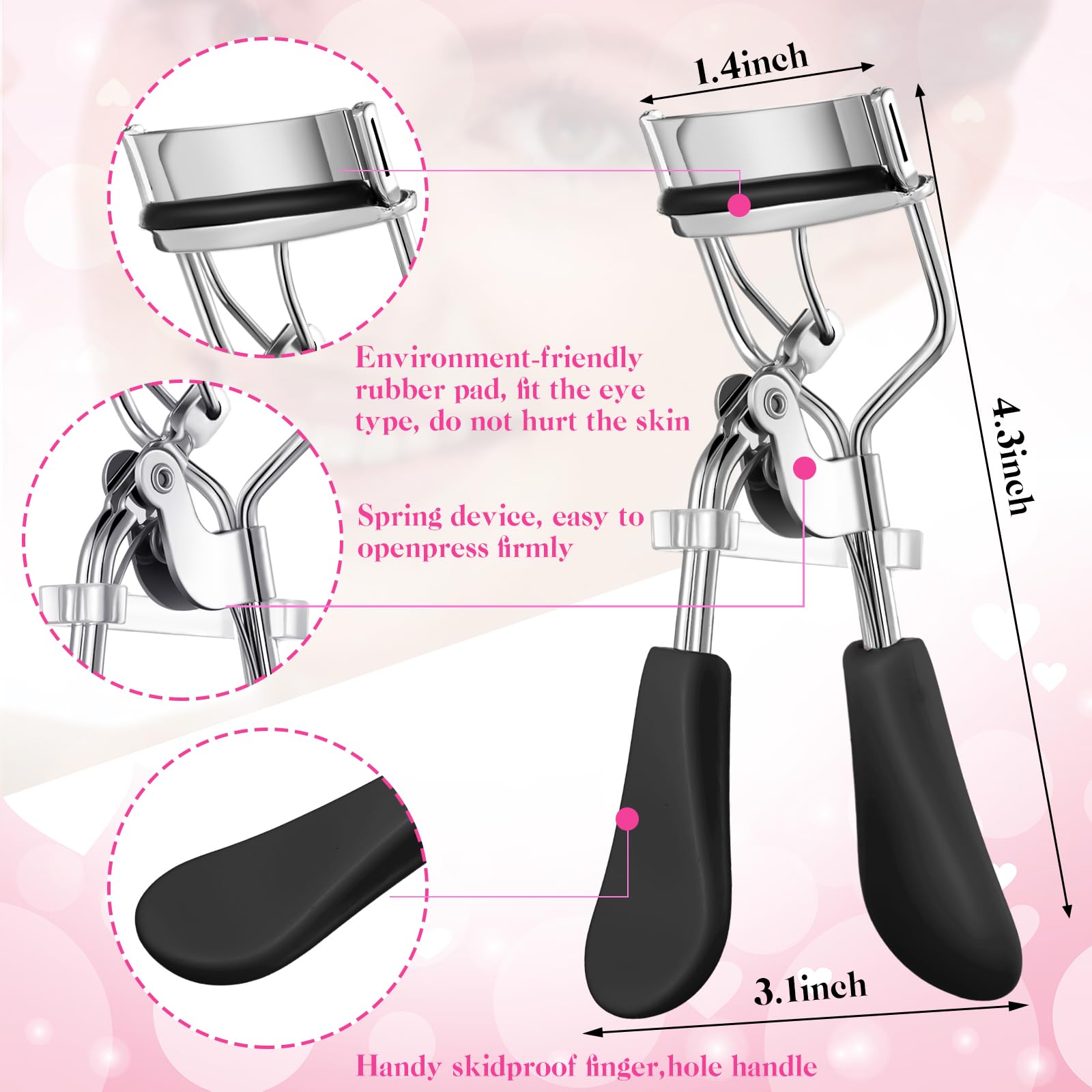 Bencailor 17 Pcs eyebrow brush for neat, groomed brows and gentle styling