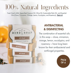 Goat Milk Soap All Shield scented bar with calming fragrance