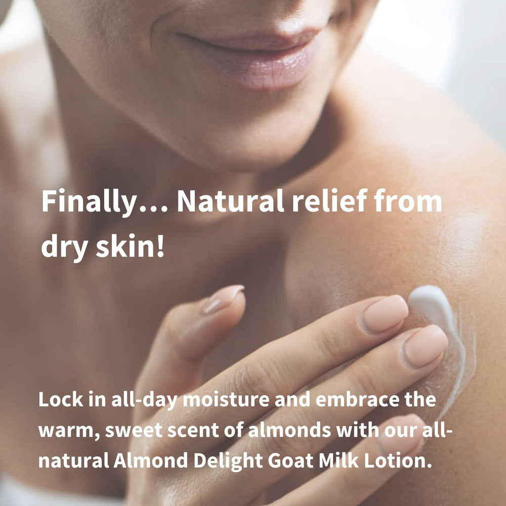Bend Soap Company Unscented Goat Milk Lotion bottle shows vitamin E and natural oils