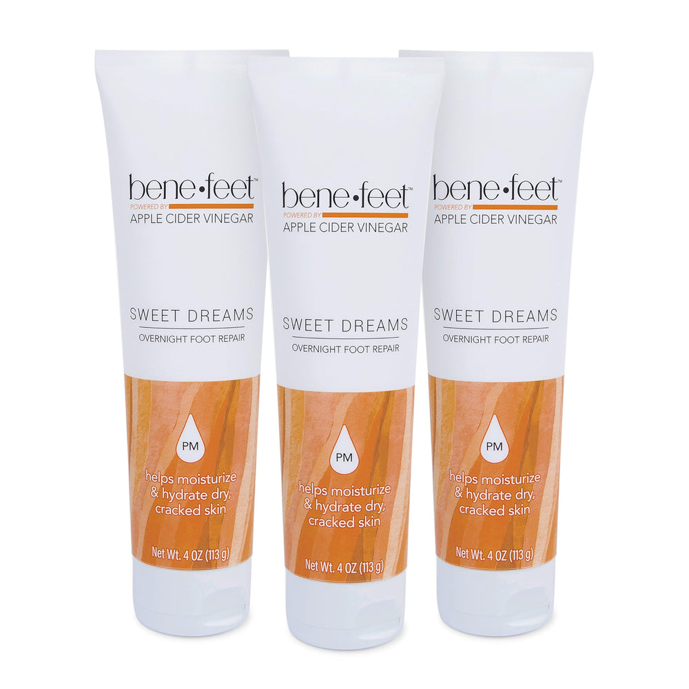 Benefeet Sweet Dreams overnight cream jar closeup highlighting the detox and hydration formula