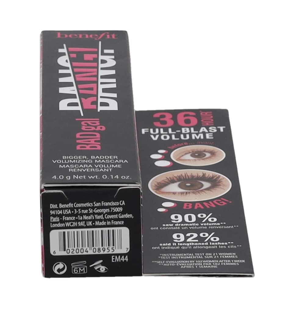 Benefit BADgal Bang ProVitamin B5 supports lash thickness and strength