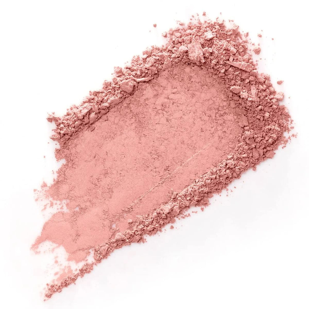 Benefit Dandelion Blush Mini cheek swatch showing subtle brightness and blendable texture