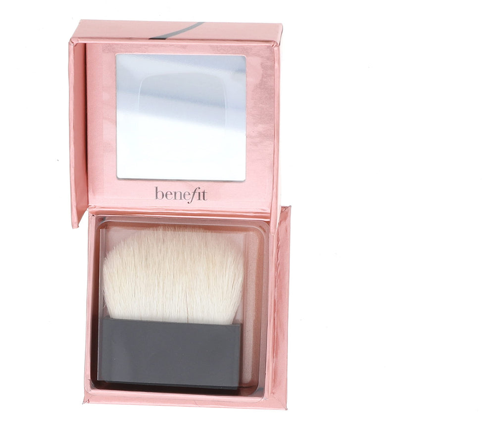 Benefit Dandelion Twinkle highlights glow on cheekbones and nose bridge.