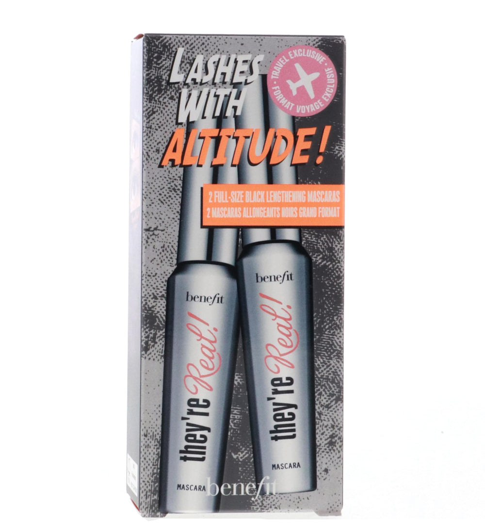 Benefit Double Deal They're Real mascara pack front showing two full-size tubes for value
