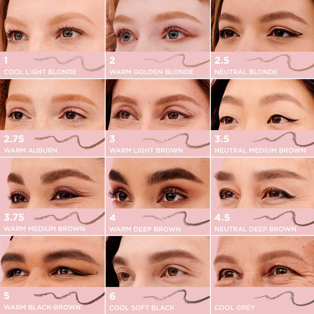 Benefit Gimme Brow+ application demo shows easy blending with spoolie for natural finish.