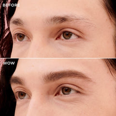 Benefit Gimme Brow spoolie blending brows for a soft finish