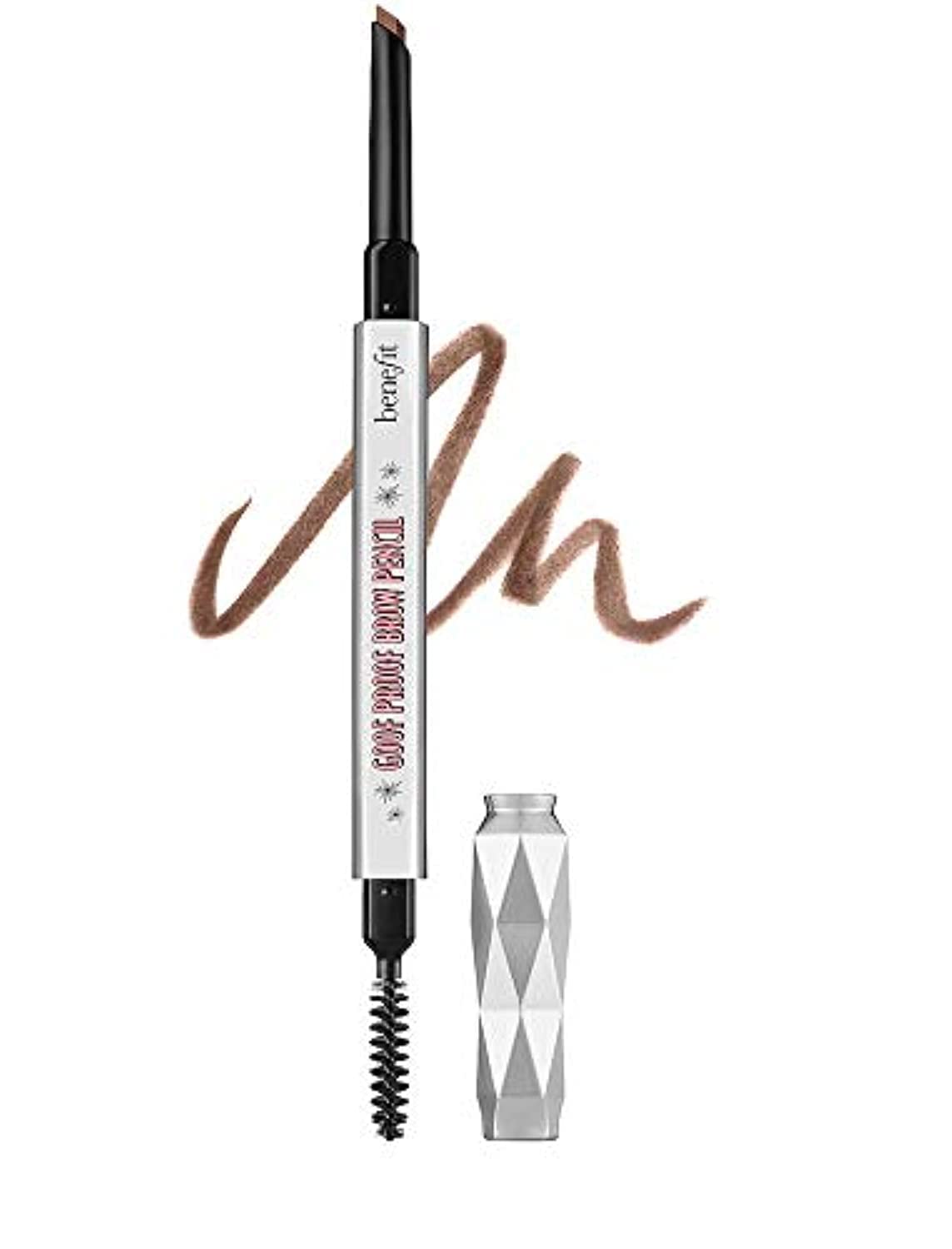 Benefit Goof Proof Brow Pencil triangle-tip close-up for precise brow shaping.