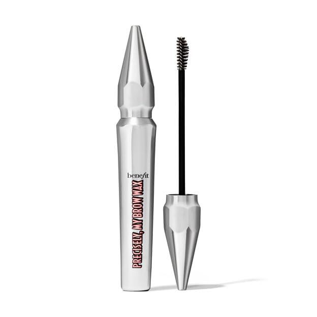 Benefit Precisely My Brow Sculpting Wax spoolie close-up for natural brow shaping and hold