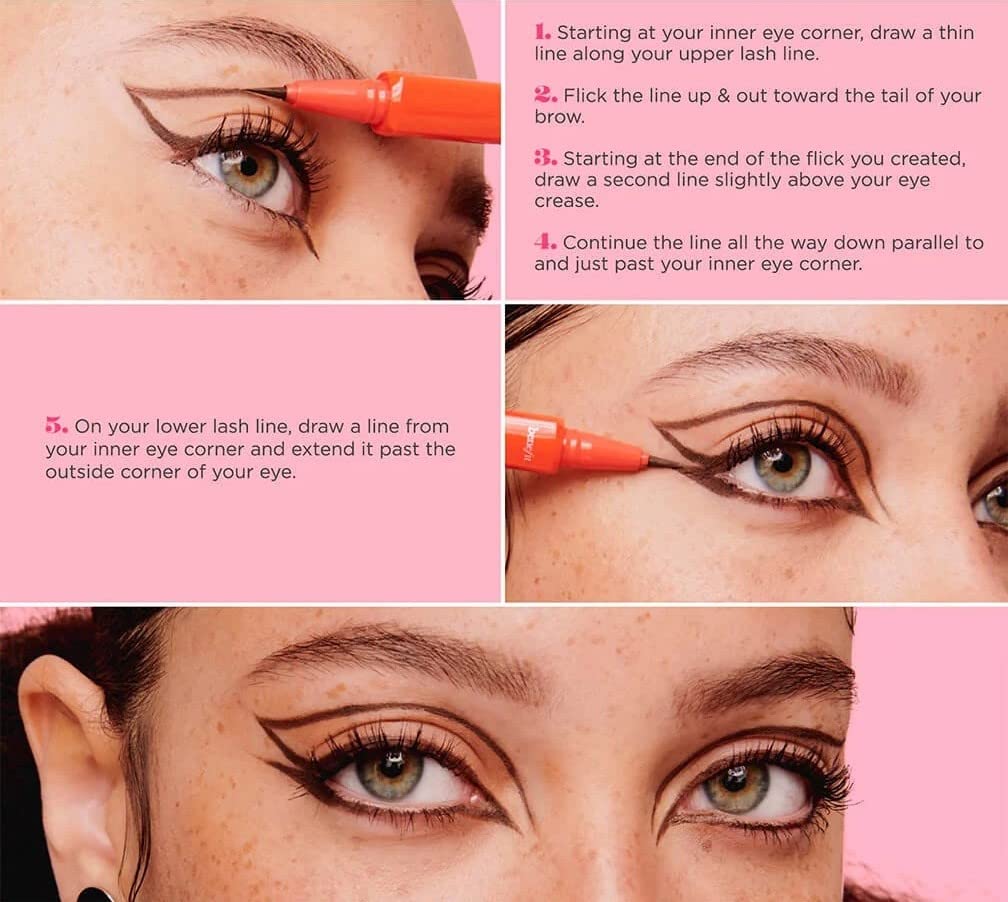 Benefit They're Real Xtreme Precision Eye Liner Xtra Brown tip close-up for precise lining