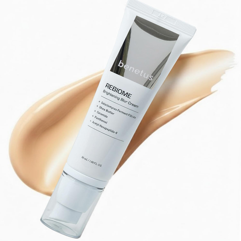 Benetus Rebiome Brightening Blur Cream packaging ready for daily hydration