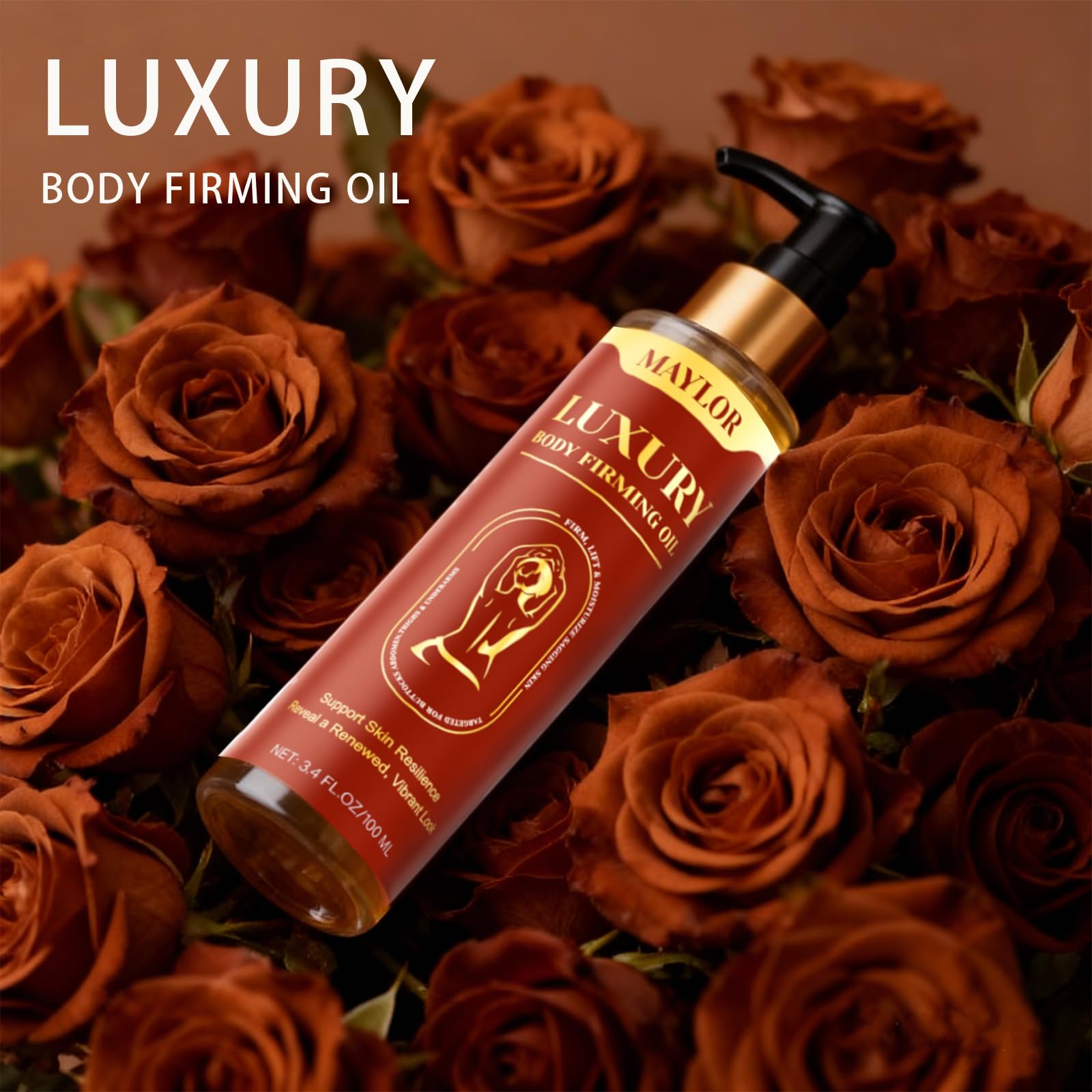 BENIX Body Firming Oil hydration glow captures long-lasting moisture for supple skin.