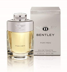 Bentley for Men eau de toilette bottle with spray, ideal for daily wear.