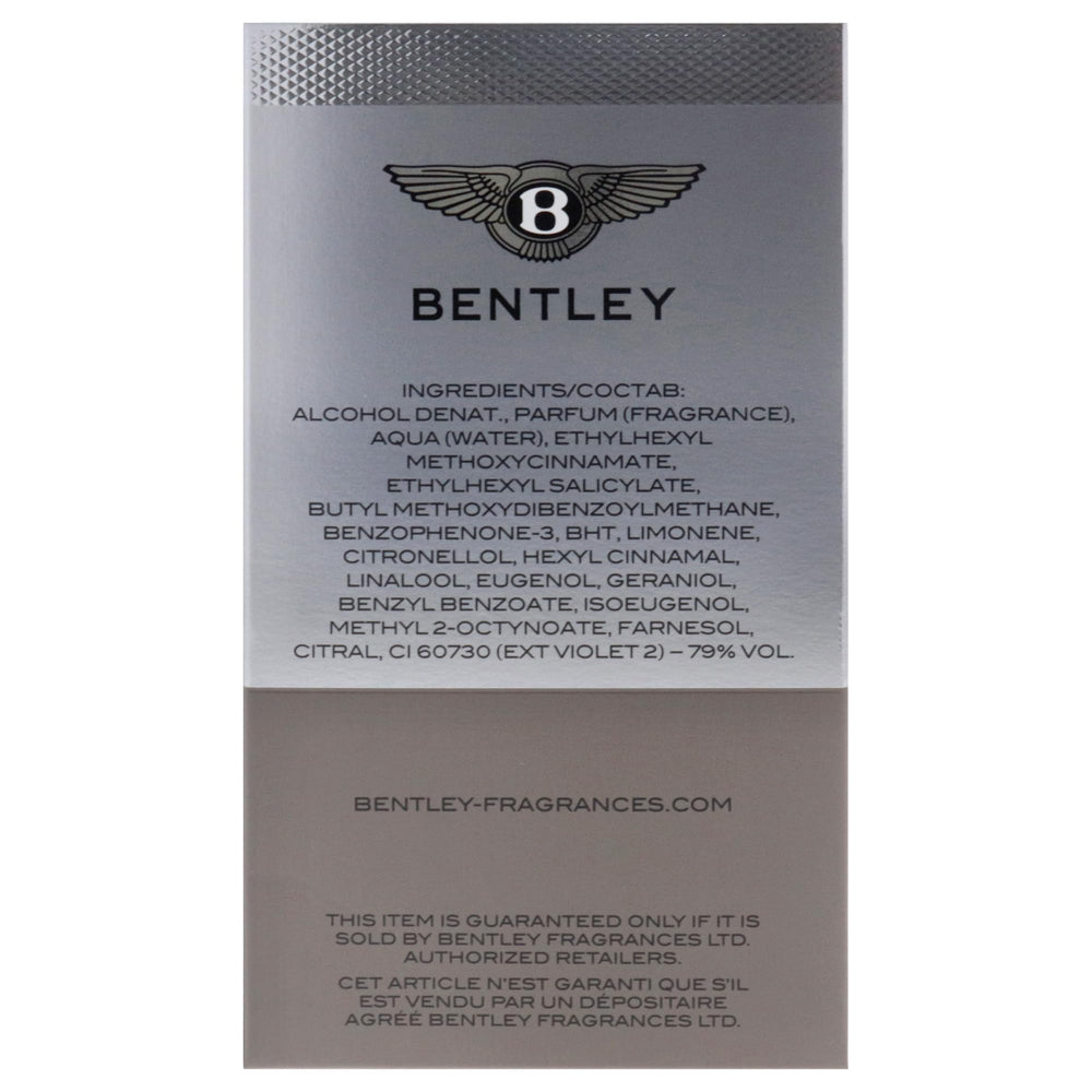 Bentley Infinite Intense bottle on table evokes refined everyday sophistication