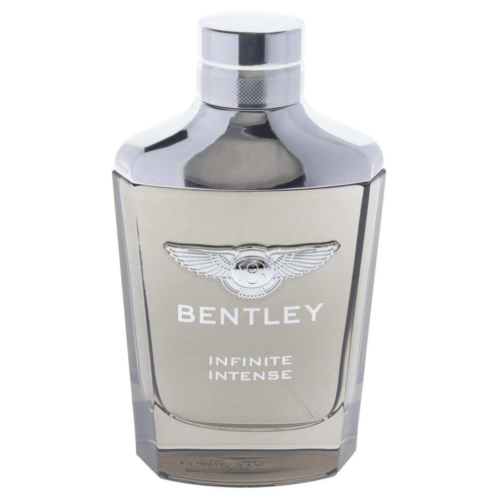 Bentley Infinite Intense bottle side angle highlights masculine silhouette for formal occasions