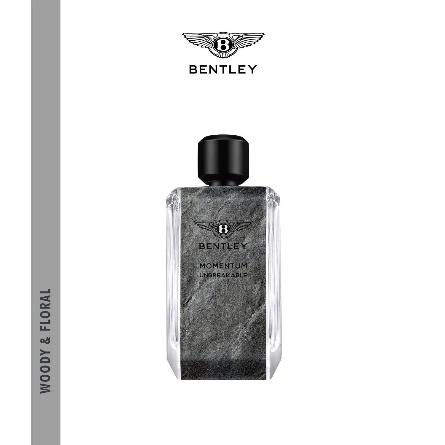 Bentley Momentum Unbreakable EDP box and bottle displayed on a clean surface