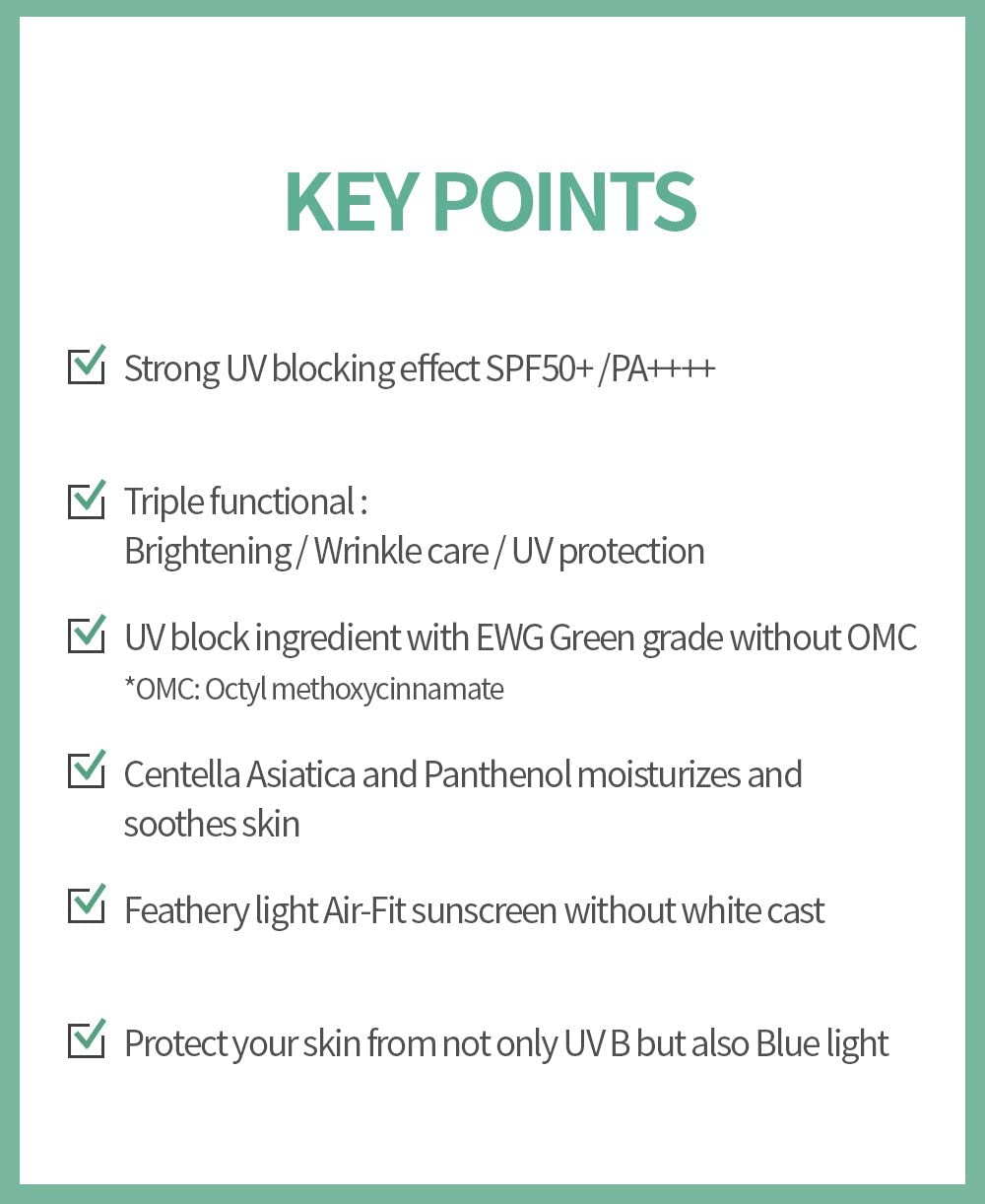 Close-up of Benton Air Fit UV Defense Sun Cream texture, showing feather-light, non-sticky application.