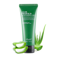 Benton Aloe Propolis soothing gel on the face provides lightweight hydration