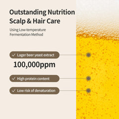 BENTON Beer Yeast Shampoo dispensing cap shown for easy daily use.