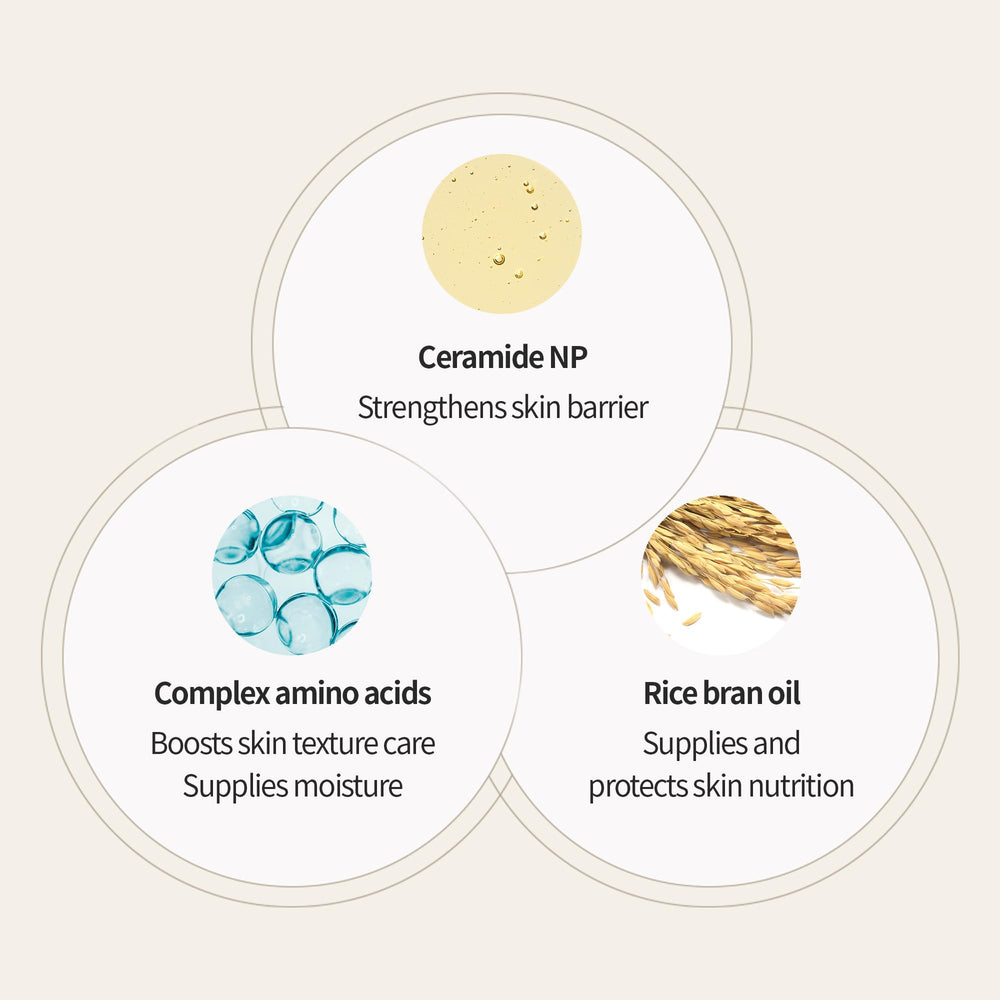 Brightening effect hint suggesting even skin tone after use.