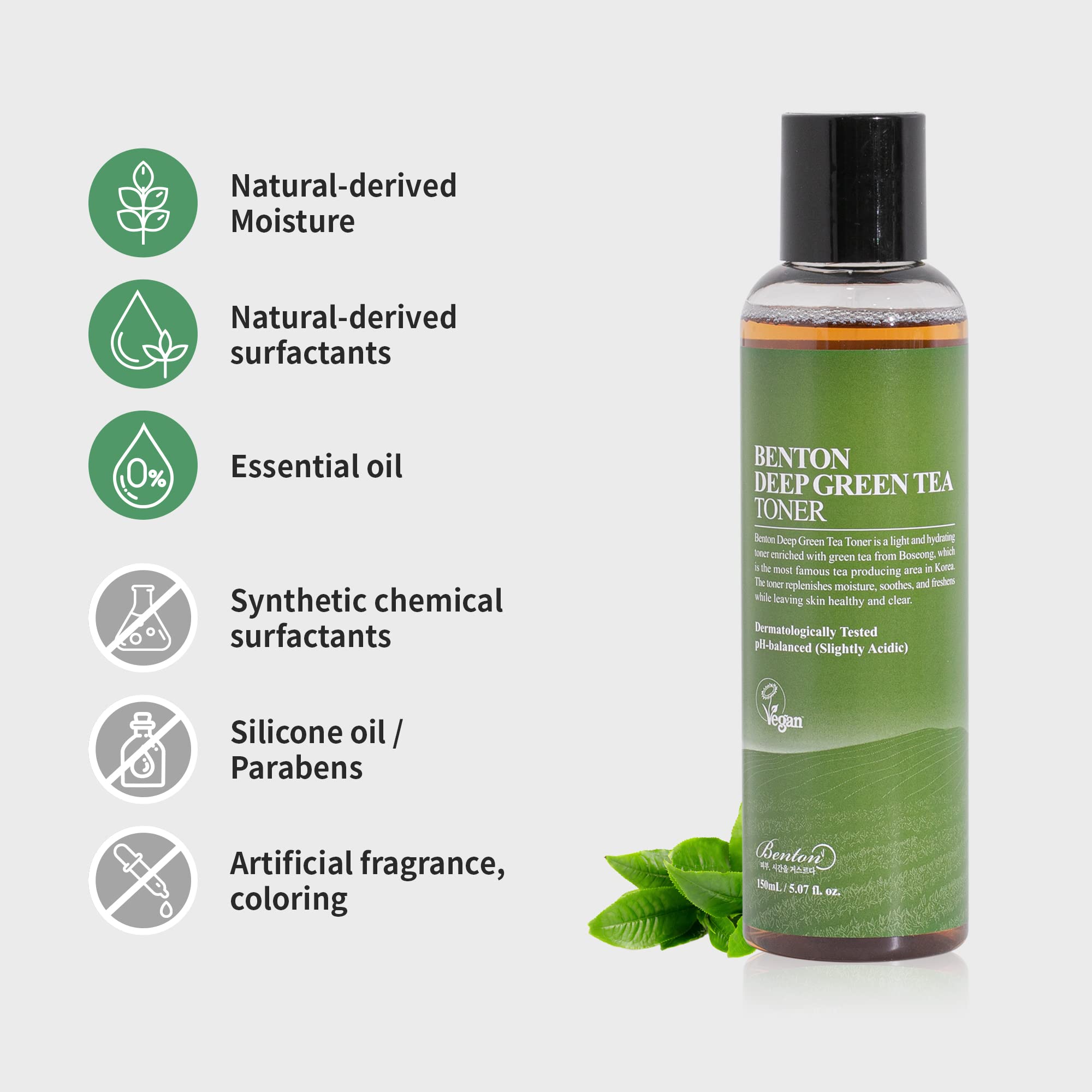 Toner application on skin demonstrates lightweight, cooling experience.