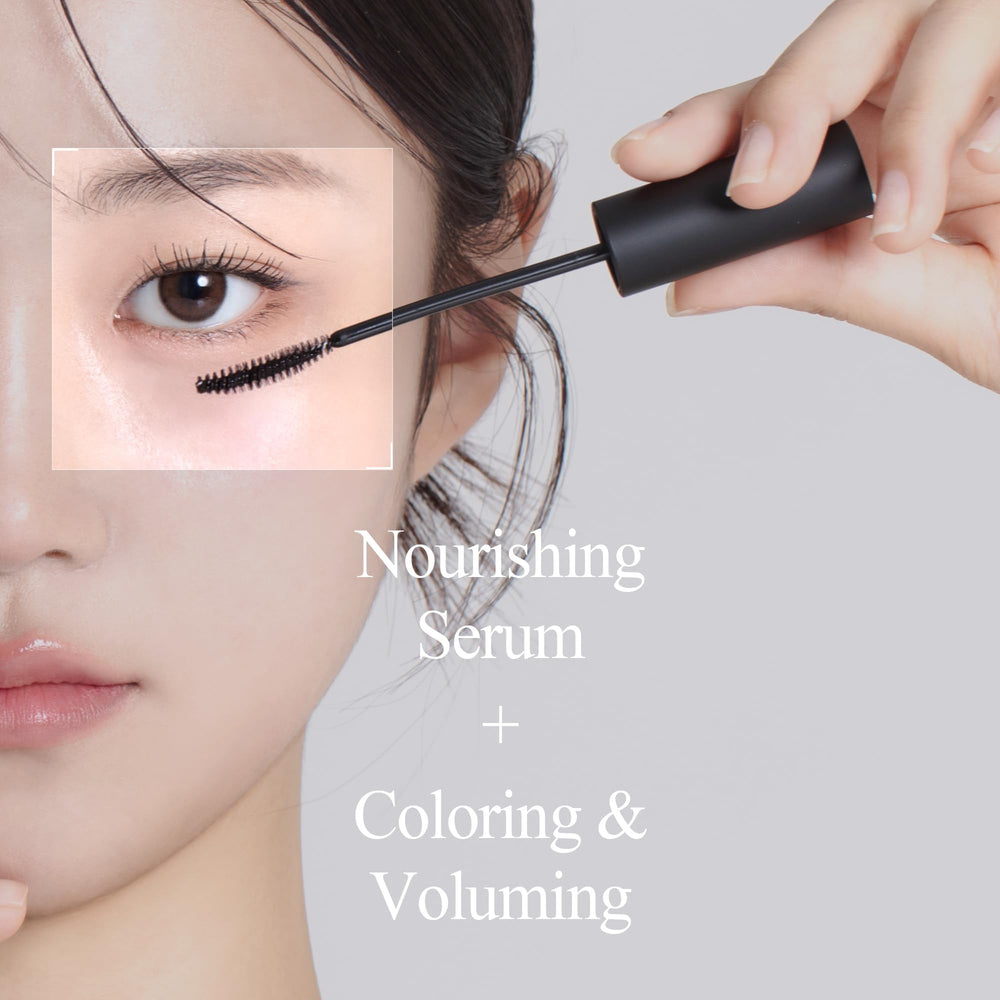 Serum applied using the curved side for fuller lashes.