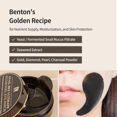 BENTON Snail Bee Ultimate patch applied under the eye for cooling comfort